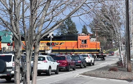 Reed Market Railroad Crossing.