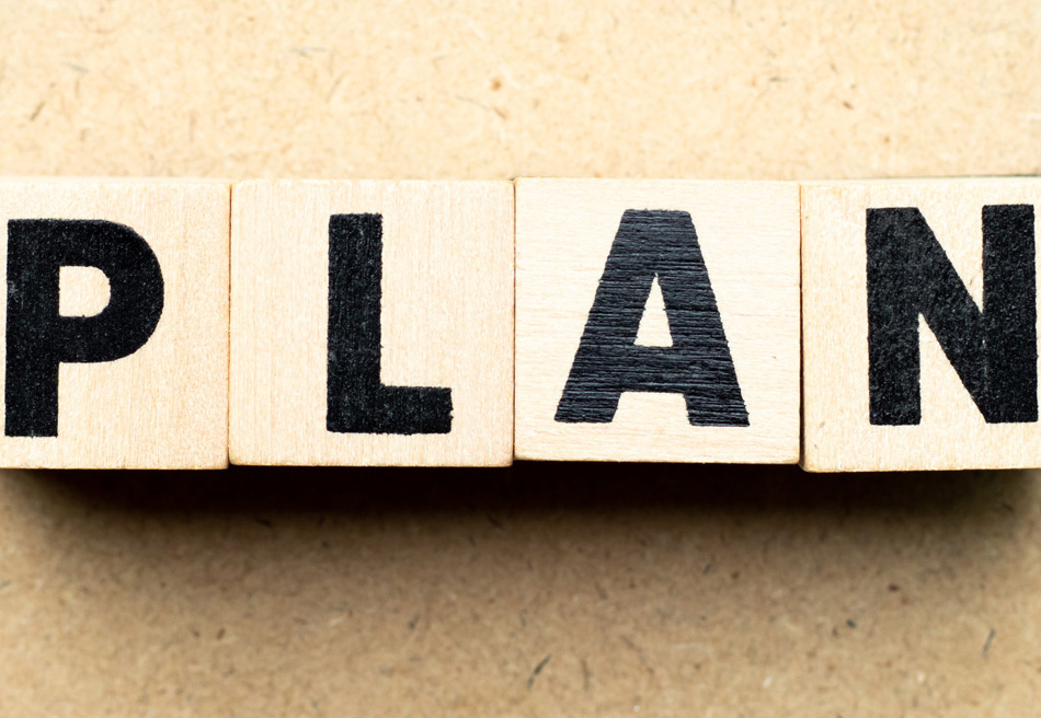 Black letters spelling 